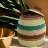 Seagrass Basket With Cap